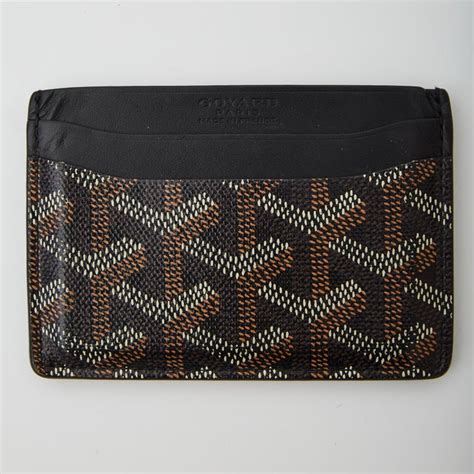 sacoche goyard noir|goyard porte carte prix.